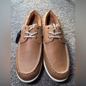 Croft & Barrow Tan Leather Boat Shoes